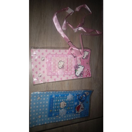 

name tag hello Kitty doraemon tali panjang sisa doraemon