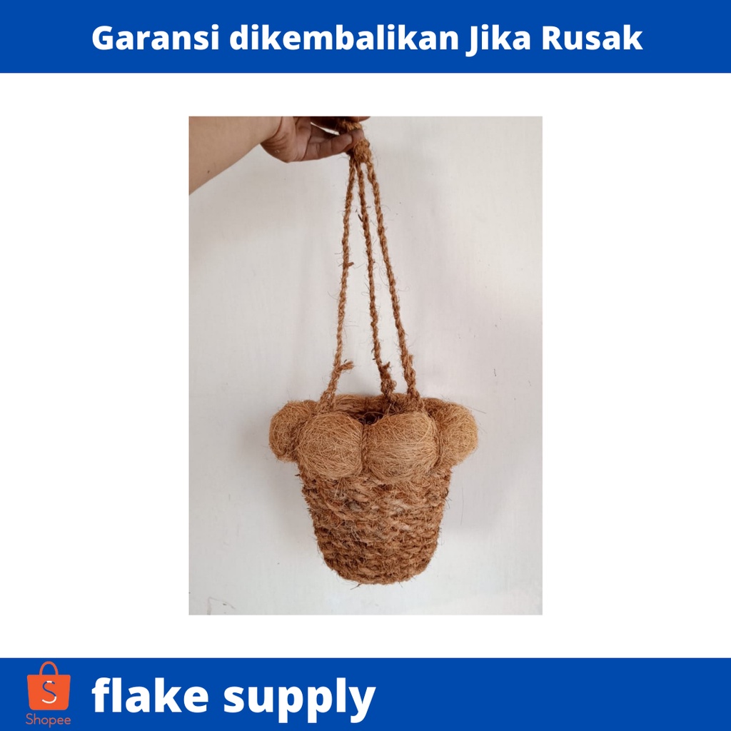 pot gantung dari sabut kelapa pot gantung anggrek murah besar