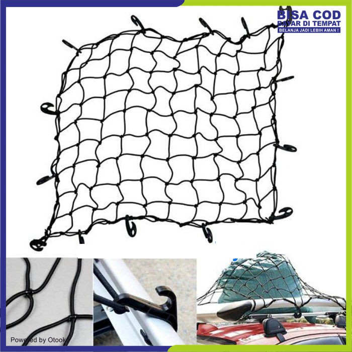 Cargo Net Atap Mobil Jaring Bagasi Barang Net Car Roof Bag Cargo Pack