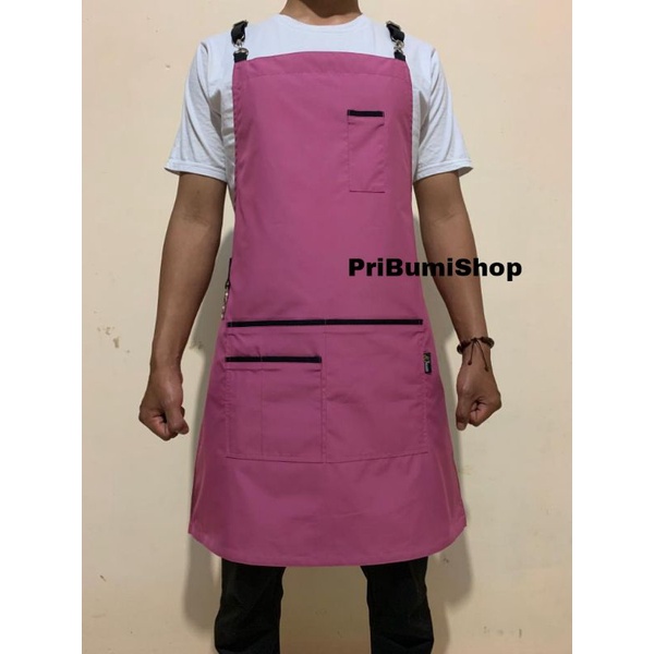 Celemek Masak Apron Barista Apron Masak Cafe Celemek Barista Waiters