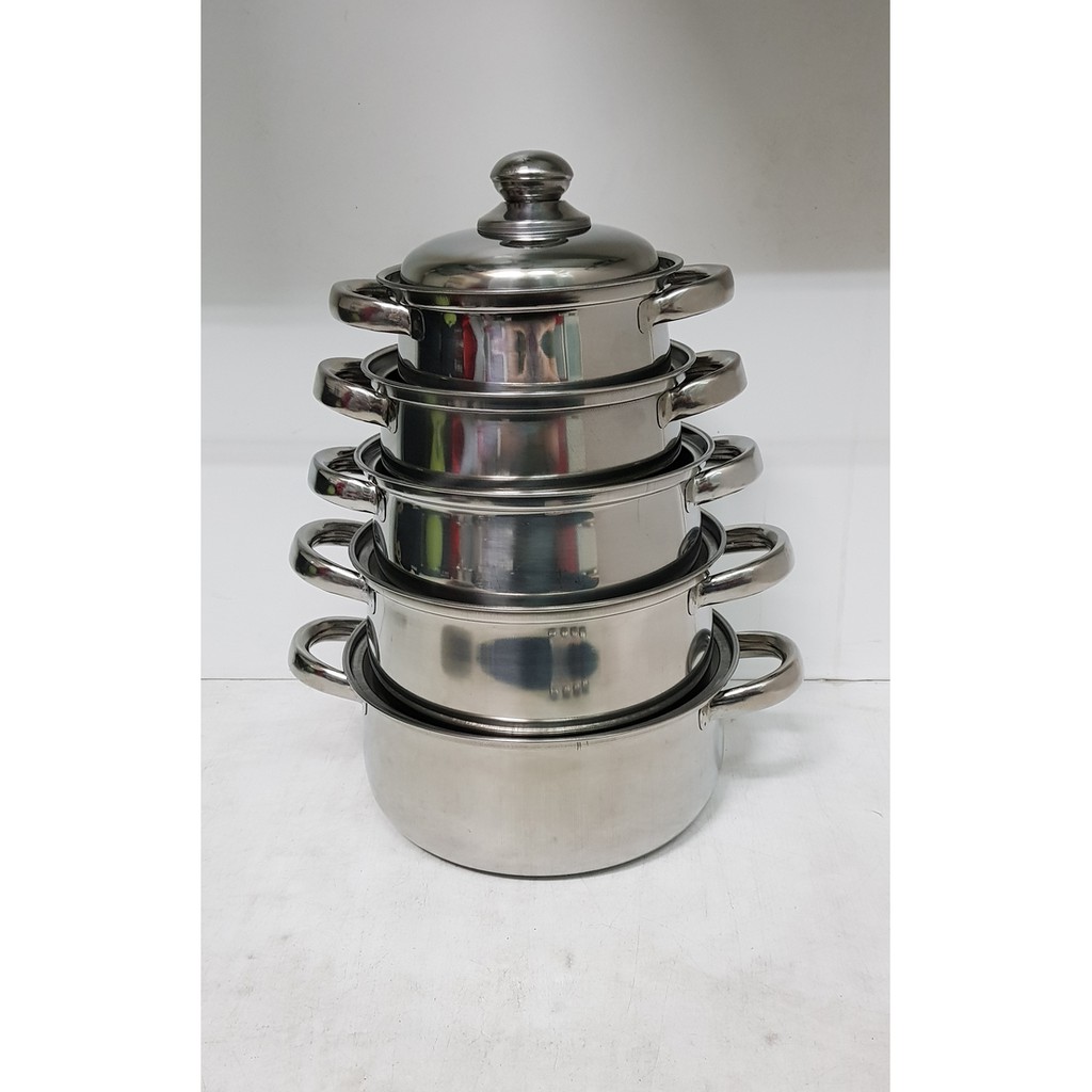 Panci Set Vavinci Belly Cooking Pot Stainless