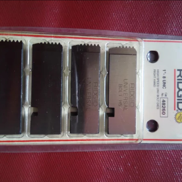 Mata Snai Drat Baut Set RIDGID 48260 Ukuran 1" - 38 UNC Mata Senai