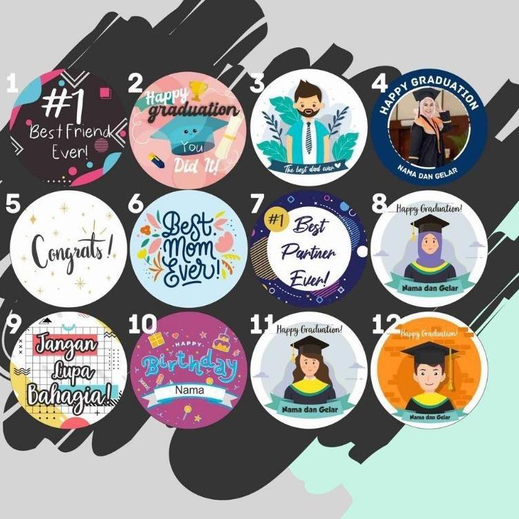 [PRODUK SKZK0] MEDALI CUSTOM | HAMPERS WISUDA | KADO ULANG TAHUN| KADO CEWEK COWOK | Kado sahabat 8C