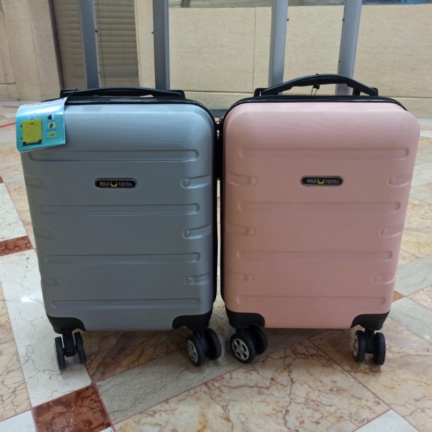 Unik 16 inch tas koper mini polo kabin roda 4 fiber kecil cabin size roda 4 Limited