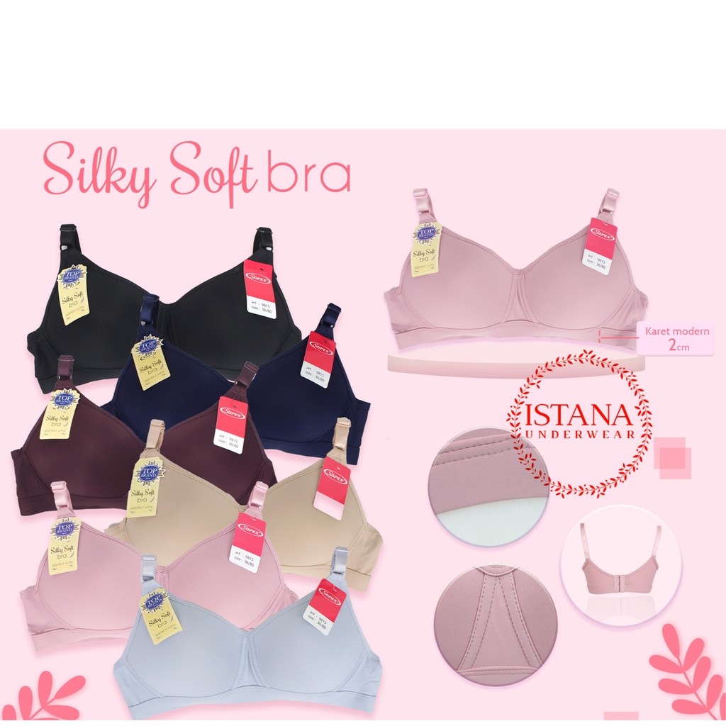 BH bra SOREX lembut premium tanpa kawat / YANG LAGI HITS silky soft (selembut sutra) art.9815