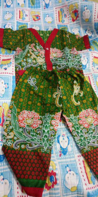 Setelan Batik Piyama Bayi Balita Laki-laki Dan Perempuan Adem Banget Dan Kekinian Produksi Sendiri