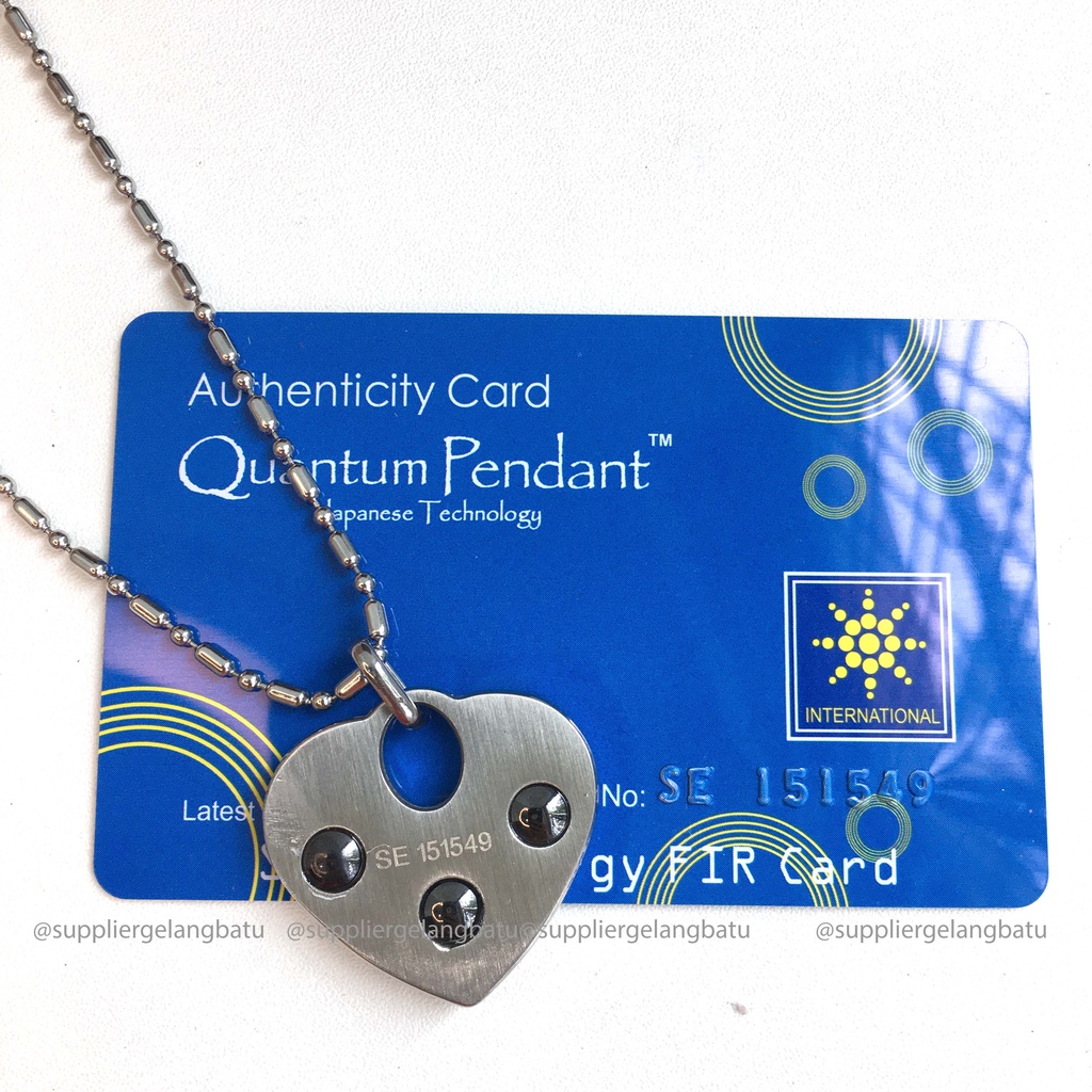 KALUNG KESEHATAN quantum Pendant LOVE GERMANIUM TITANIUM bersertifikat