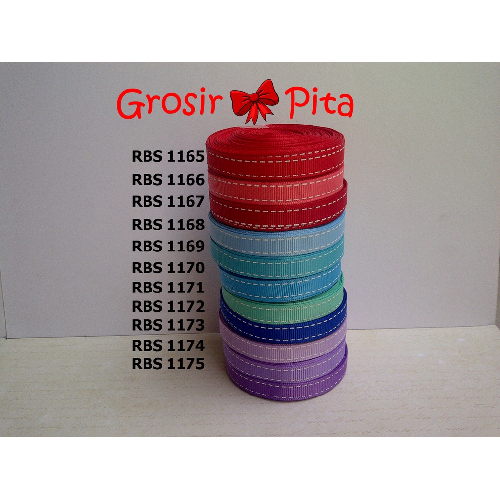 

(25 yard) Pita Grosgrain Motif RBS 1165,1166,1167,1168,1169,1170,1171,1172,1173,1174,1175 | Toko Bahan Craft | Grosir Pita