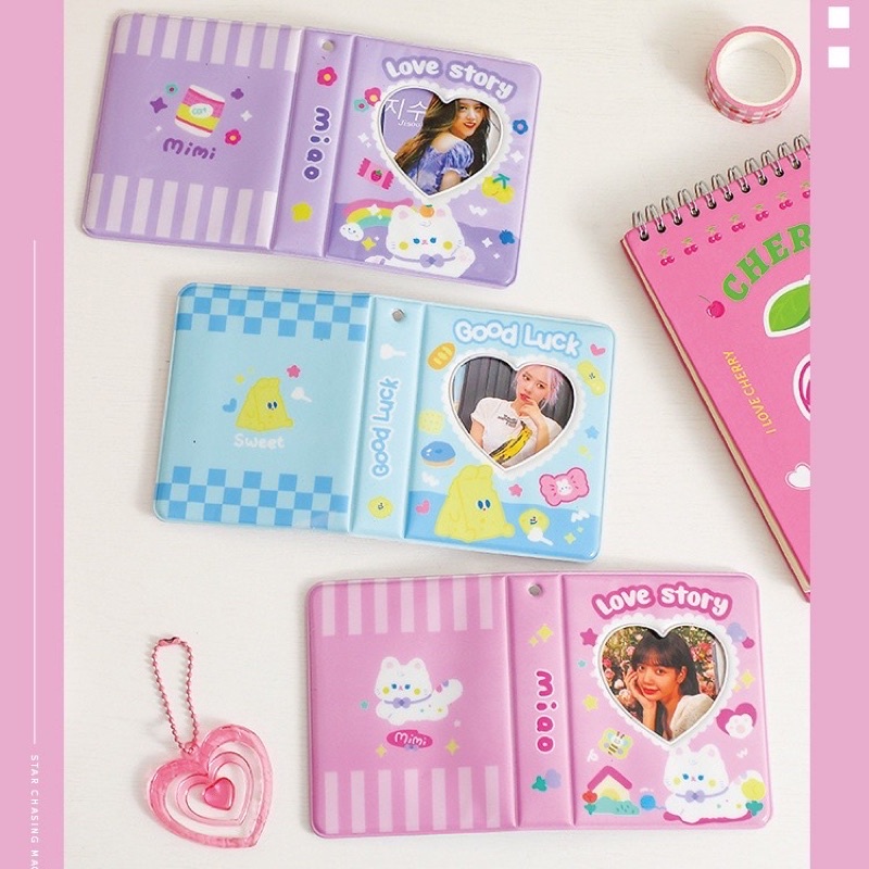 (itspico) 40 Slot kolbuk 1p motif pink bunny purple bunny mini collect book for photocard