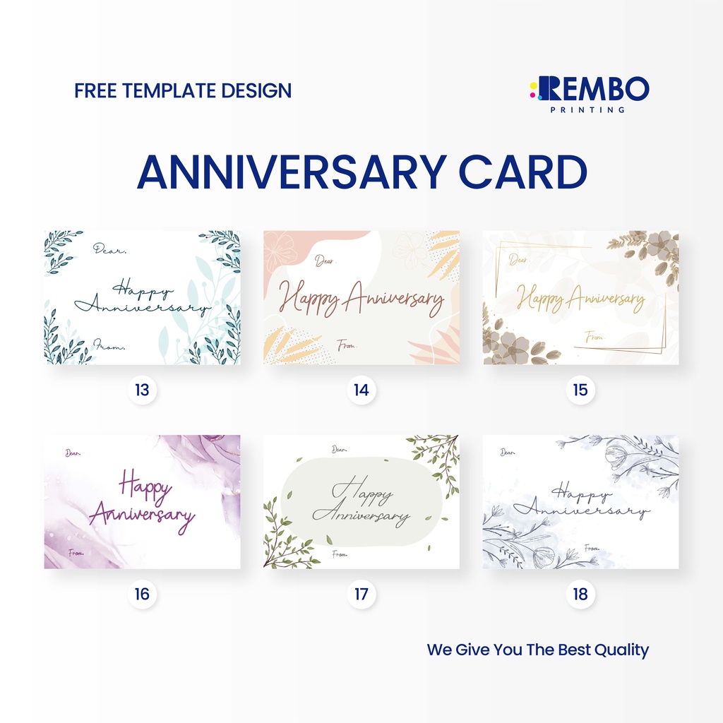 Cetak Gift Card | Wedding Card | Birthday Card | Anniversary Card | Special Day Card Custom