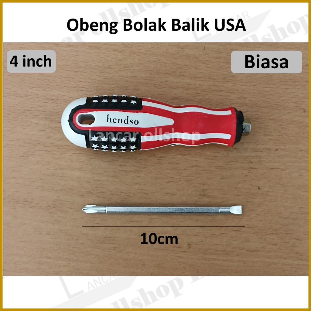 Obeng Bolak-Balik USA 4 inch / Track / Obeng Min Plus / Obeng Multi size / Obeng Belimbing Panjang