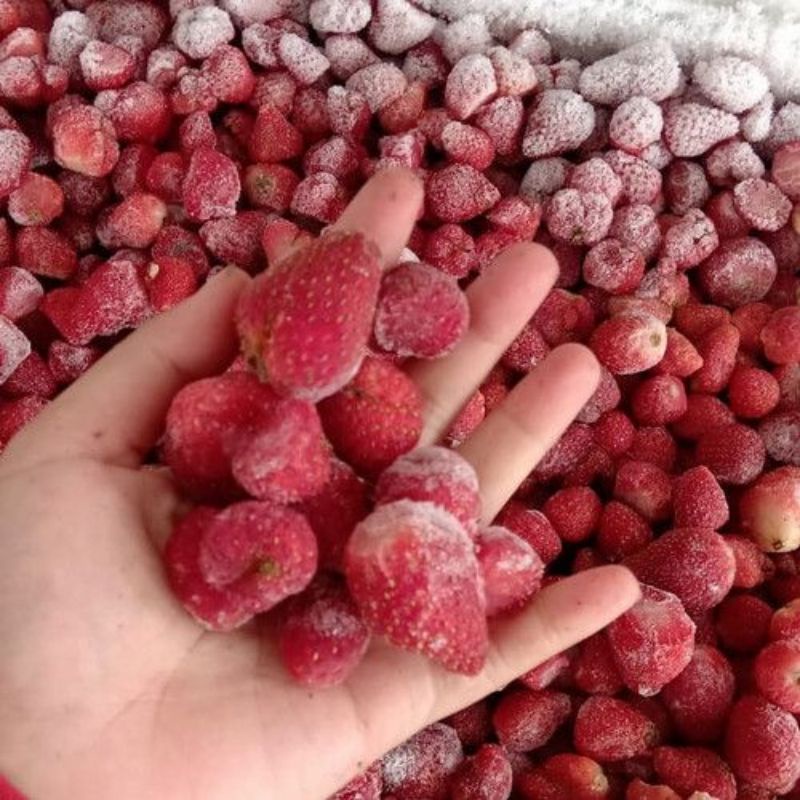 

|PROMOOOOO Buah stroberi beku 1kg|buah segar bandung|nuri fruits|buah frozen bandung|frozen|buah beku