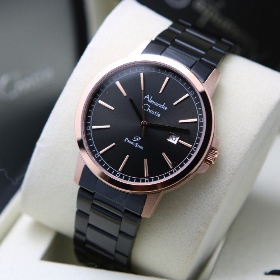 ORIGINAL Jam Tangan Pria Alexandre Christie Stainless AC 1014 / AC1014 / 1014 Garansi Resmi 1 Tahun.
