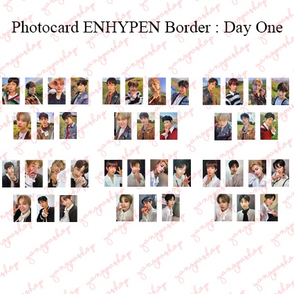 [READY / SET] ENHYPEN BORDER: DAY ONE ENHY PHOTOCARD UNOFFICIAL FANMADE YANGPASHOP JAY SUNGHOON JAKE
