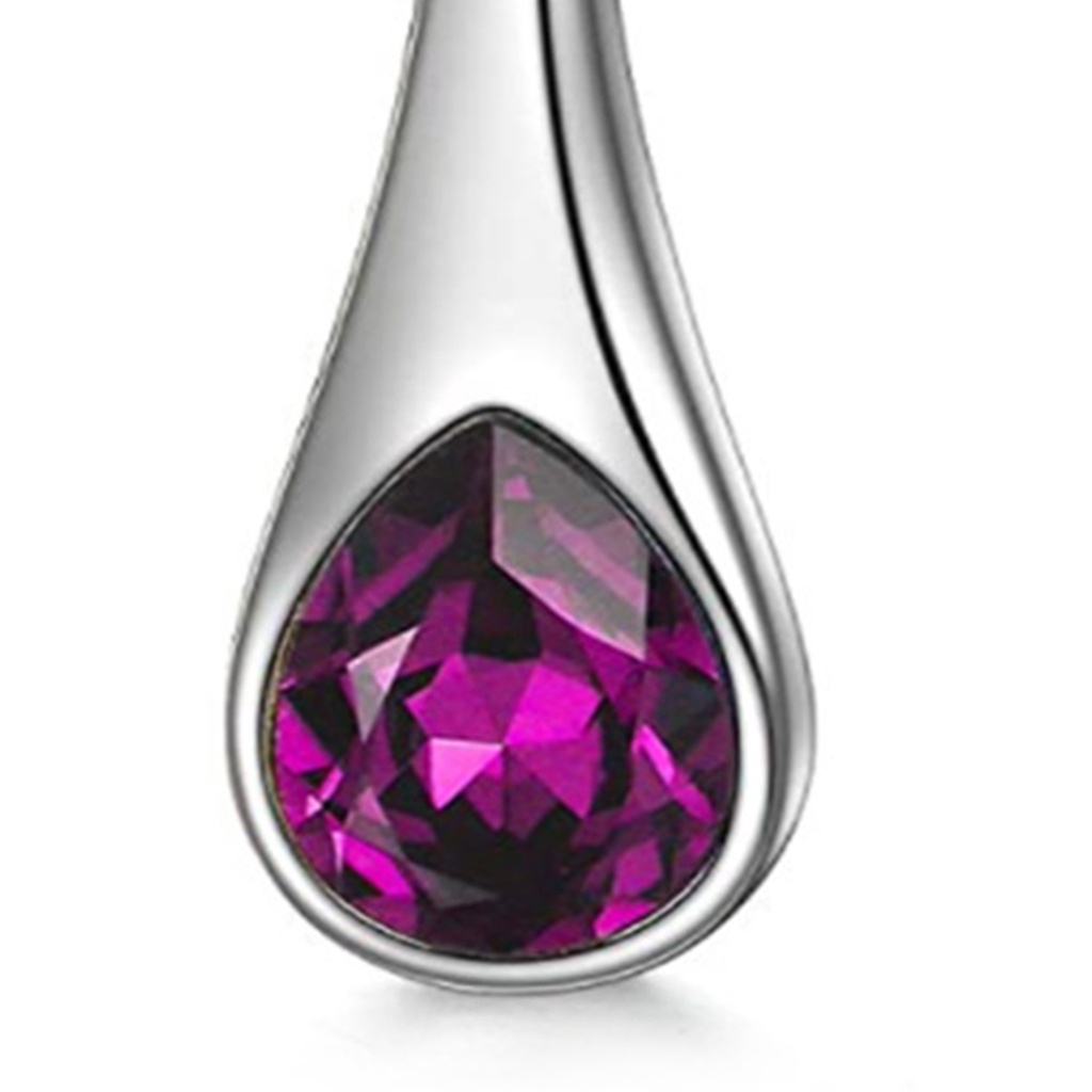 Hu Hu Hu Hu Hu Alat Bantu Pasang Kacamata♡ 1 Pasang Anting Kait Gantung Wanita Bentuk Tetesan Air Hias Berlian Imitasi Untuk Pesta