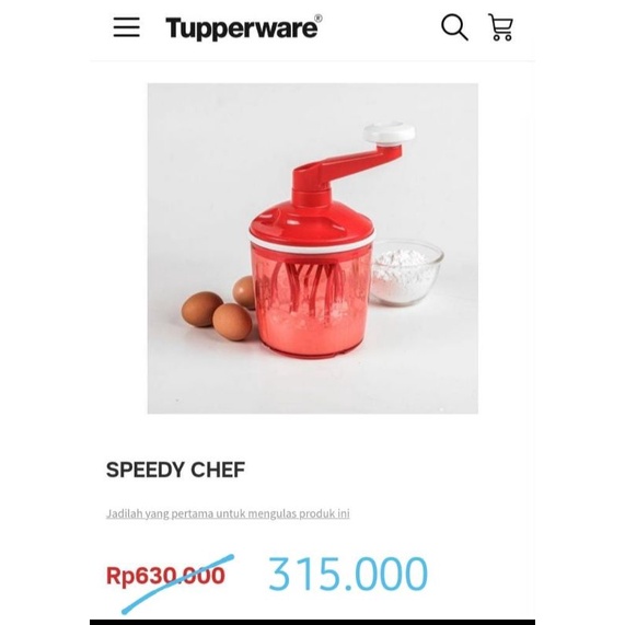 quick chef tupperware mixer manual 1.35L 50% off