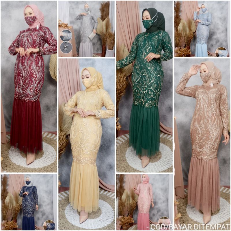 New Gamis Duyung / Gamis Slim Modern / Gamis Original / Gamis Pesta