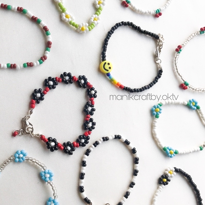 [BACA DESKRIPSI] BEADS BRACELET GELANG MANIK MANIK INSPIRATED BY IDOL KPOP || KIM TAEHYUNG BTS, LISA