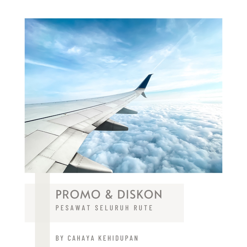 PROMO & DISKON TIKET PESAWAT UP TO 15% KEMANAPUN