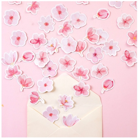 

Baru Random Sticker Sakura Cherry Blossom 5 pcs