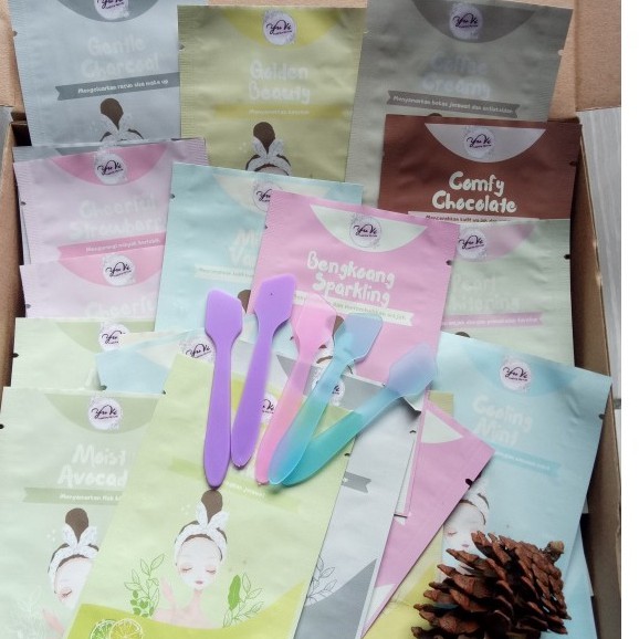 PAKET RESELLER MASKER WAJAH KEMASAN PRINTING 15GR