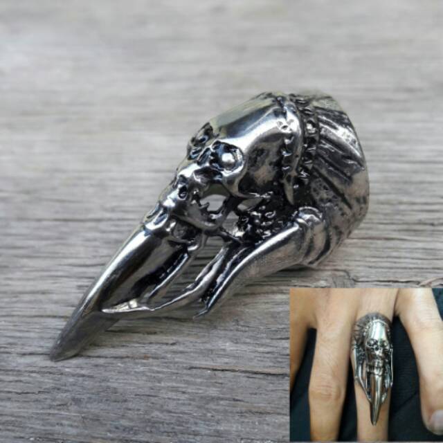 skull ring apche panjang  keren