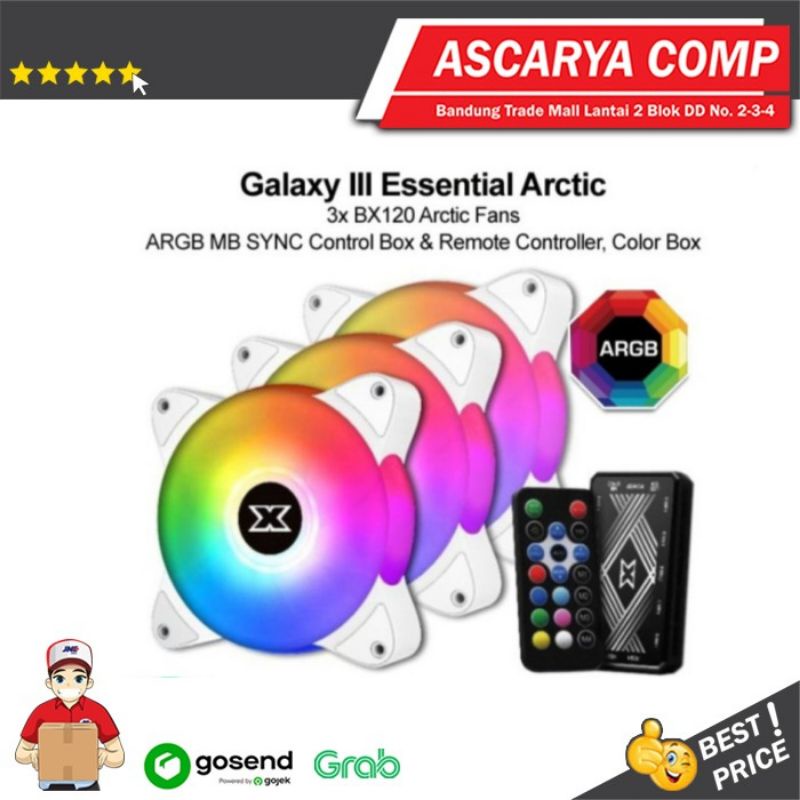 Xigmatek Galaxy III Essential Arctic 3 Fan Pack