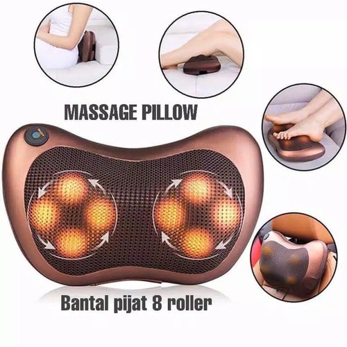 Bantal Pijat Portable Car And Home Masaage Pillow 8 Bola  Bantal Pijat Leher Punggung Alat Pijat Seluruh Tubuh