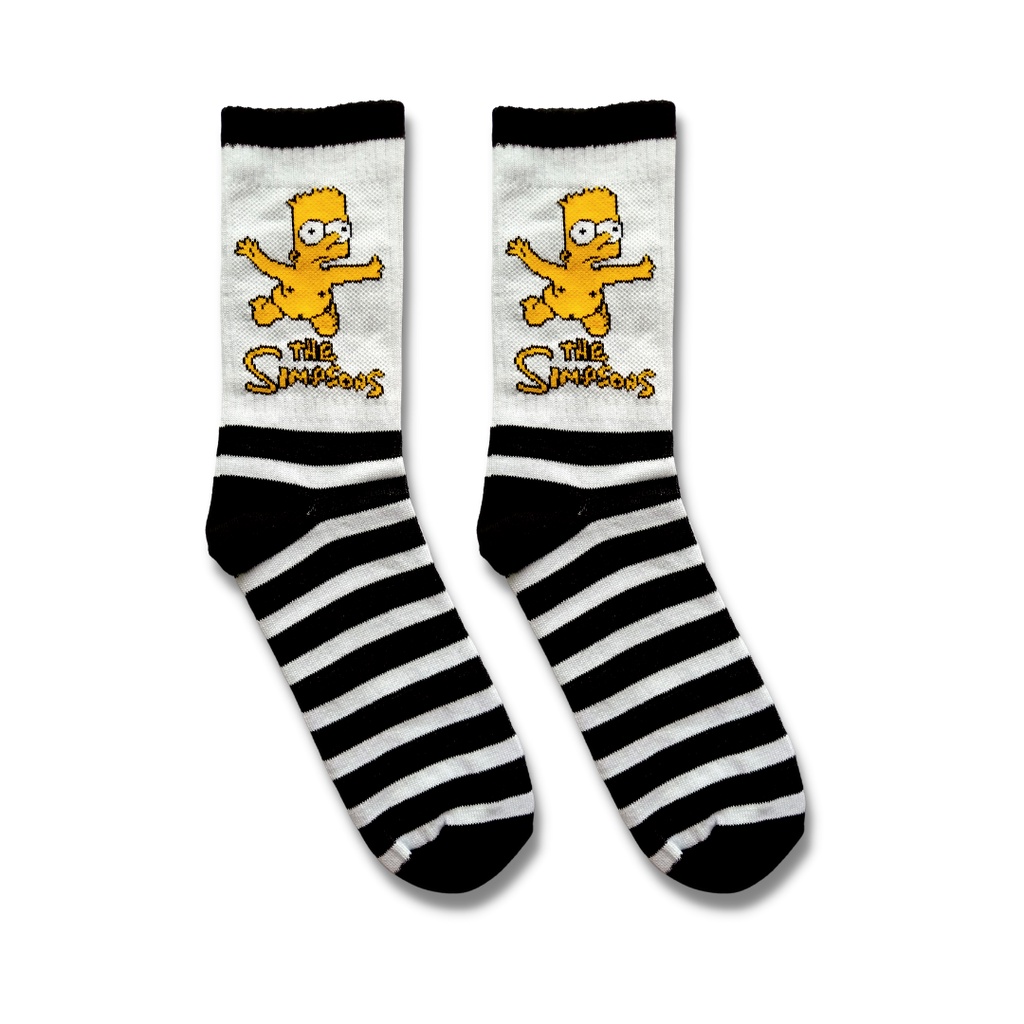 Kaos Kaki Oldschool - Kaos Kaki Motif Simpson Kecil - The Muds Official