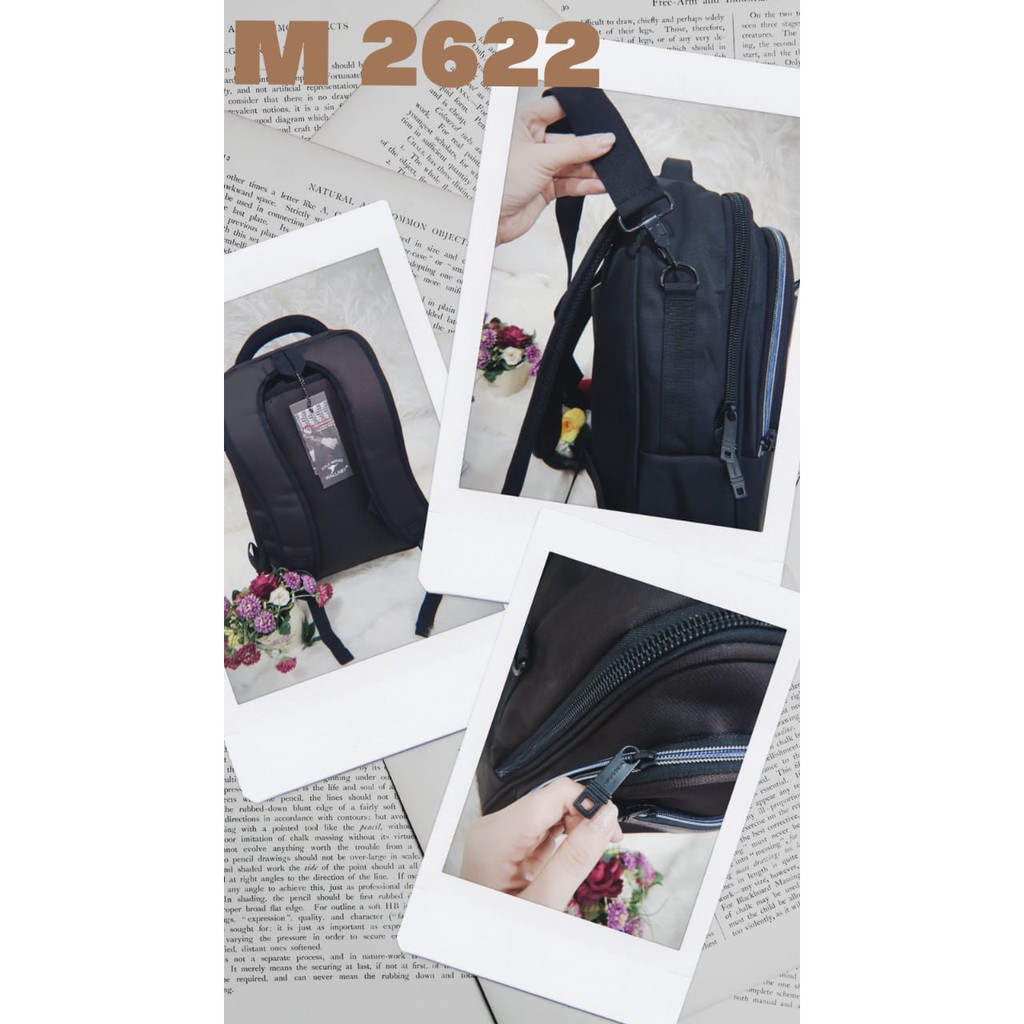 7.7   TERMURAH TAS RANSEL BISA SELEMPANG IMPORT (M2622 / M2627) #Shopeehaul