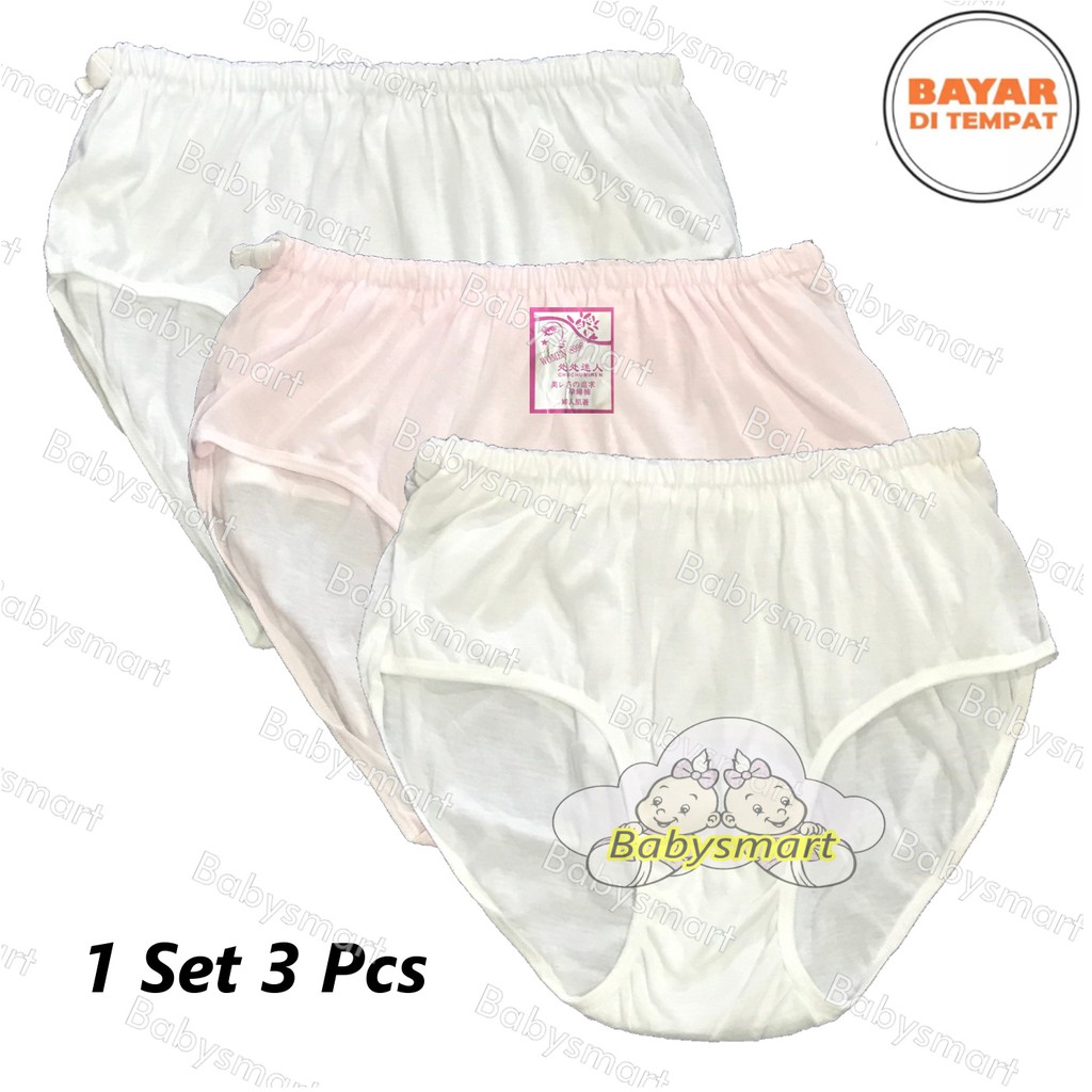 BAYIe - 3 PCS Celana Dalam / CD Hamil Murah Maternity Pant/CD Ibu Hamil/Underwear