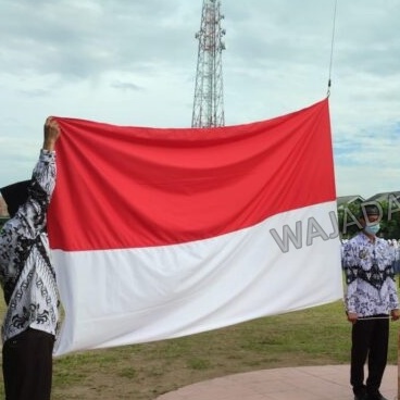 Bendera Merah Putih Bendera Upacara Saten Premium Lapangan 2meterx3meter