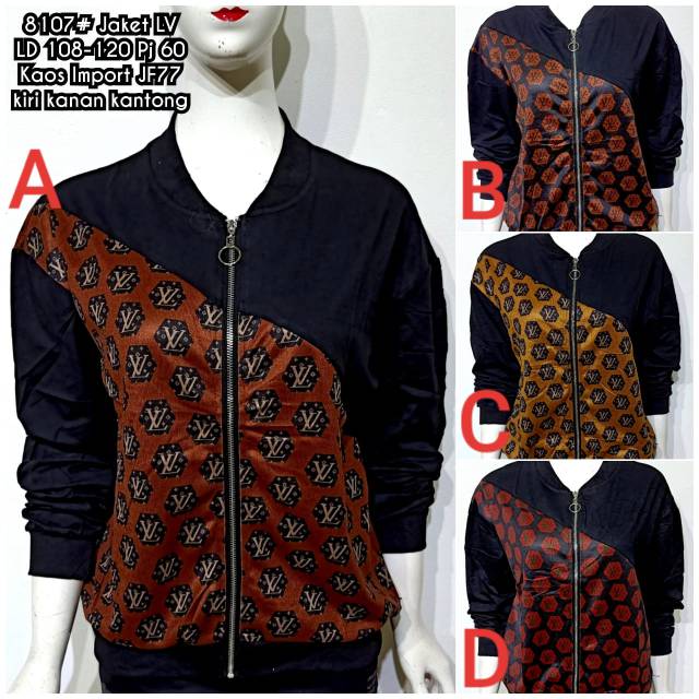 Ready ZH Jaket Bomber LV Import BKK Bangkok Kaos Ready ZH Jaket Bomber LV Import BKK Bangkok Kaos