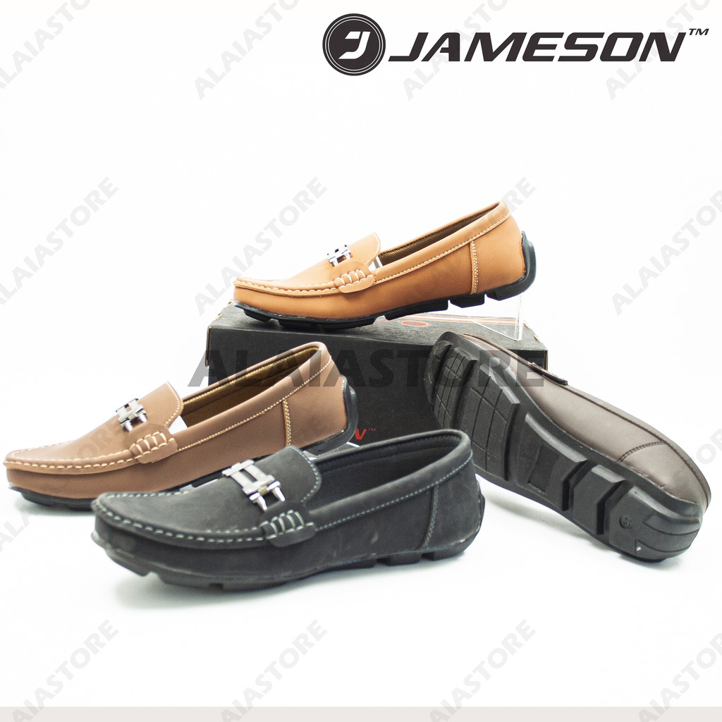 Sepatu loafers casual pria pantofle anti slip Jameosn J03 France / sepatu formal / sepatu kerja