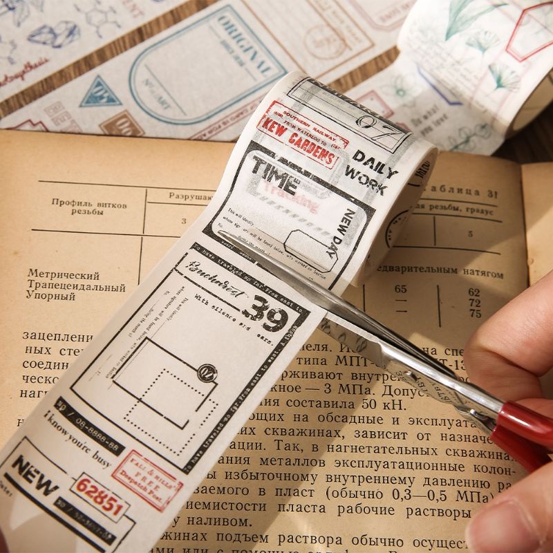 

Stiker Kertas / Selotip Washi 40 mm x 3 m untuk Dekorasi Jurnal Bujo Scrapbook