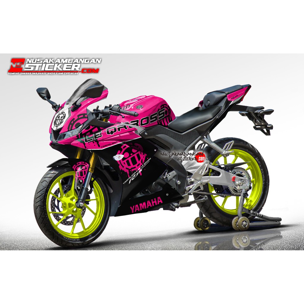 Decal Stiker R15 V3 VVA 155 - One Piece Lee Qross Pink