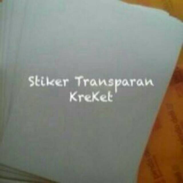 

Sticker Transparan A2