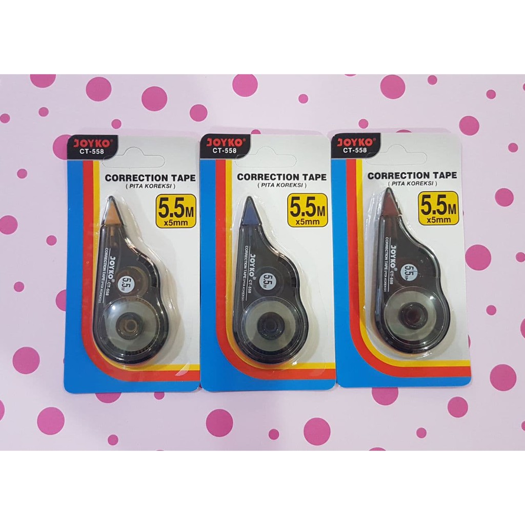 

[PCS] CORRECTION TAPE / TYPE X / TIPE X KERTAS JOYKO CT-558 5.5M*