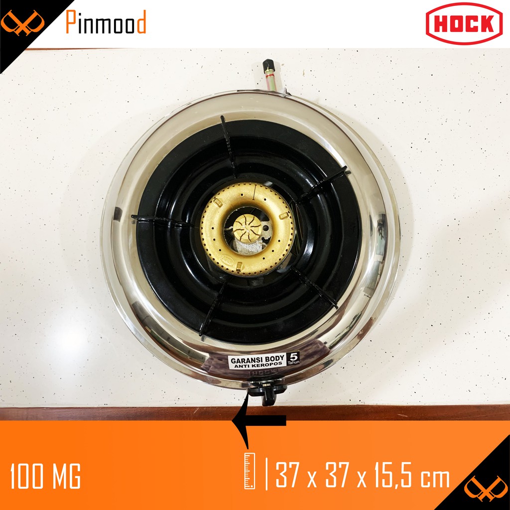 HOCK KOMPOR GAS KGB-10 MG MUTIARA GOLD 100 MG 1 TUNGKU STAINLESS STEEL