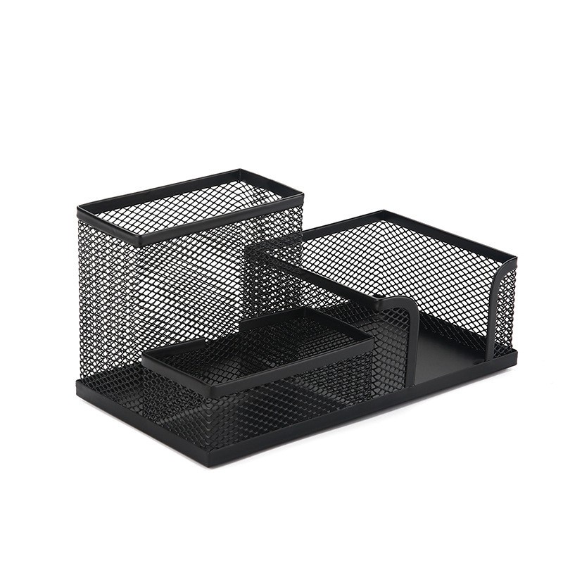 ️Ready Stock️ Metal Desktop Storage Box Organiser Pen Card Office Stationery Holder