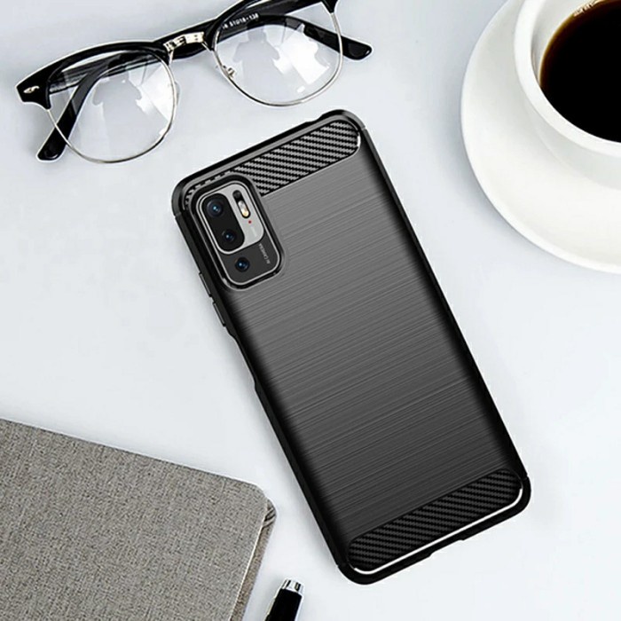 Softcase Pocophone M3 Pro 5G - Case Ipaky Carbon Redmi Note 10 5G