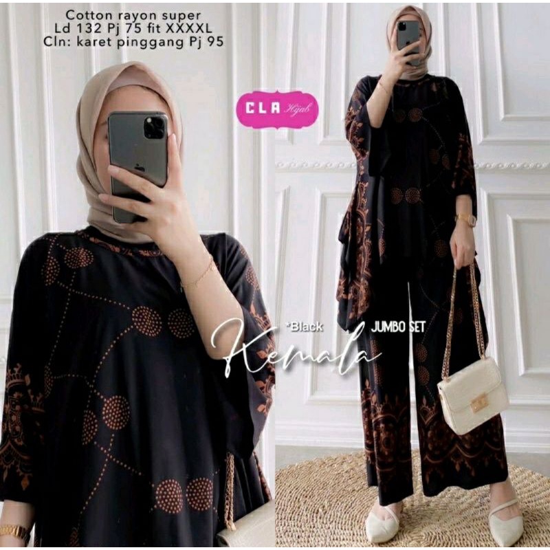 Setelan Waka Jumbo Kemala Setelan Tie Dye Set Rayon Lengan Panjang Aik Big Set Jumbo Ld 140 Daster S