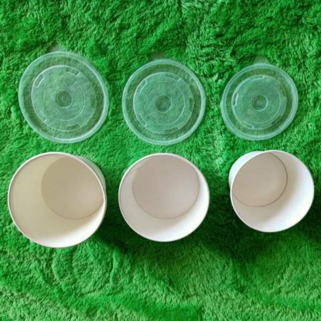 SERING DI BURU!!! Paper bowl 800 ml tanpa tutup isi 25 pcs