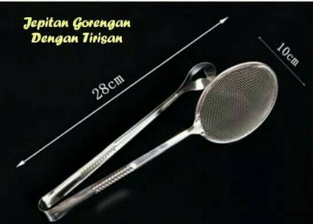 JEPITAN GORENGAN DENGAN TIRISAN MINYAK BAHAN STAINLES TAHAN PANAS