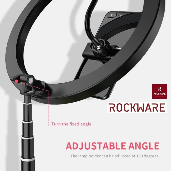 ROCKWARE RW-G1 - Selfie Ring Fill Light LED with Foldable Stand