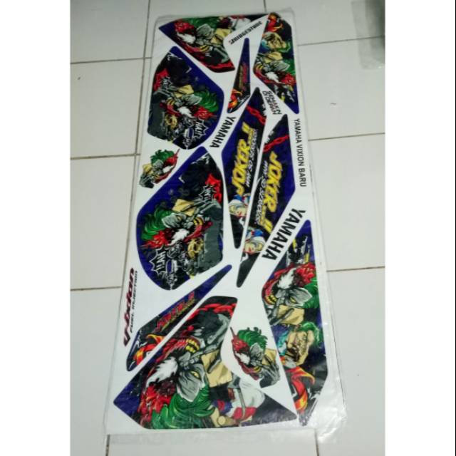 Striping motor variasi new vixion tahun 2013_2014  joker biru