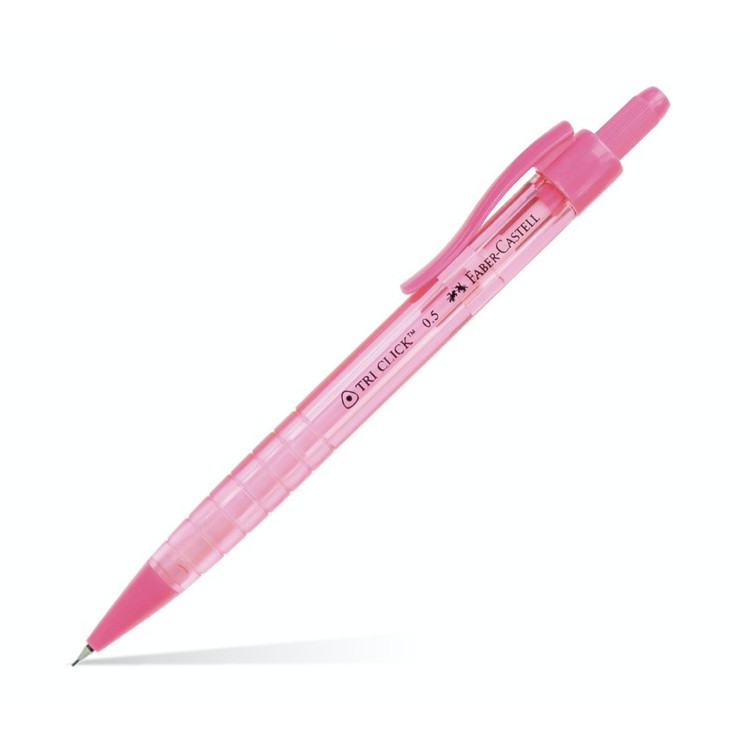 

MECHANICAL PENCIL FABER CASTELL TRI CLICK 0,5mm PENSIL MEKANIK CETEK PENGHAPUS LUCU GROSIR LUSIN