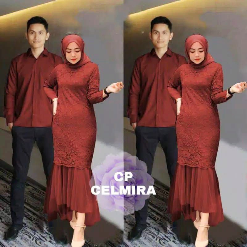 COUPLE CELMIRA / COUPLE BRUKAT DUYUNG / COUPLE MUSLIMAH / COUPLE PESTA / PESTA KONDANGAN / GAMIS COU