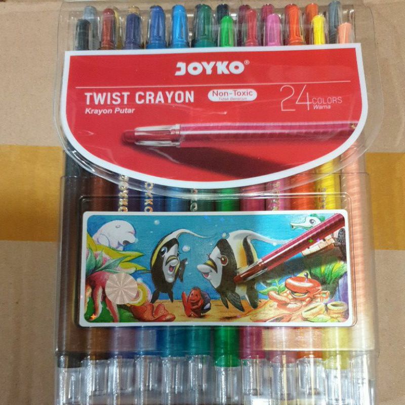 

Twist crayons 24w joyko / krayon putar joyko 24 warna