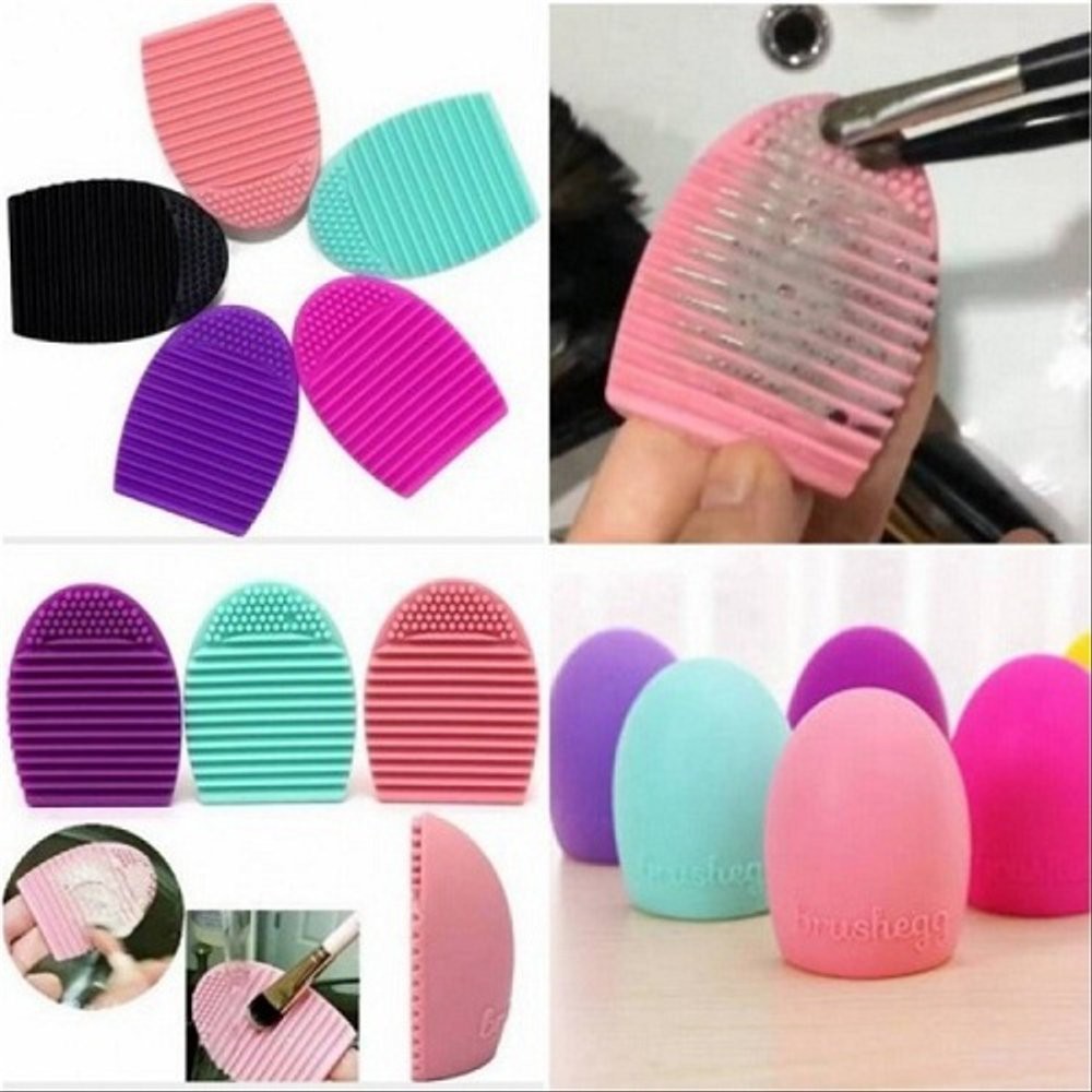 [COD] Egg Brush Alat Pencuci Pembersih Kuas Anti Bakteri Mudah dibersihkan dan digunakan - Warna Random Multicolour